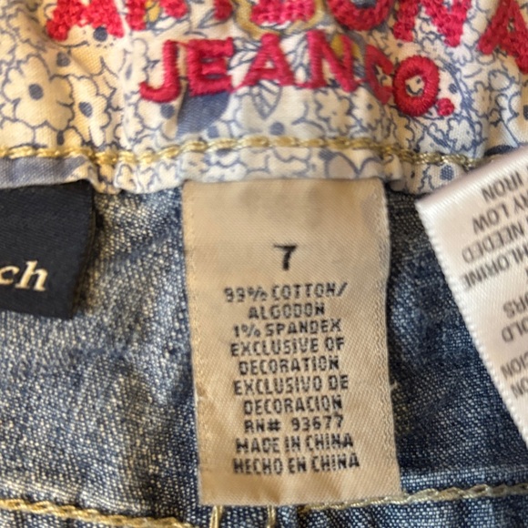 Arizona Jean Company Women's Dark Blue Jean Shorts - Picture 4 of 7